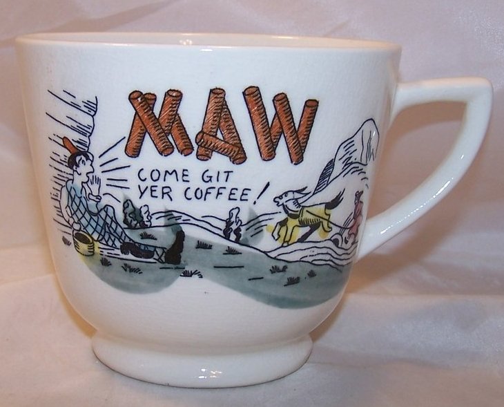 Image 2 of Maw and Paw Hillbilly Coffee Cups, Cup, Mug