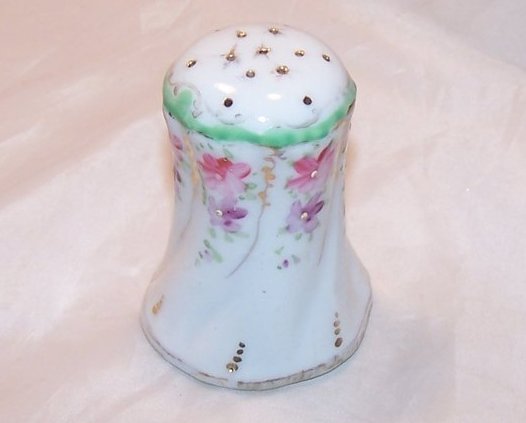 Image 2 of Spice Salt Shaker, Floral Porcelain, Seed Shaker