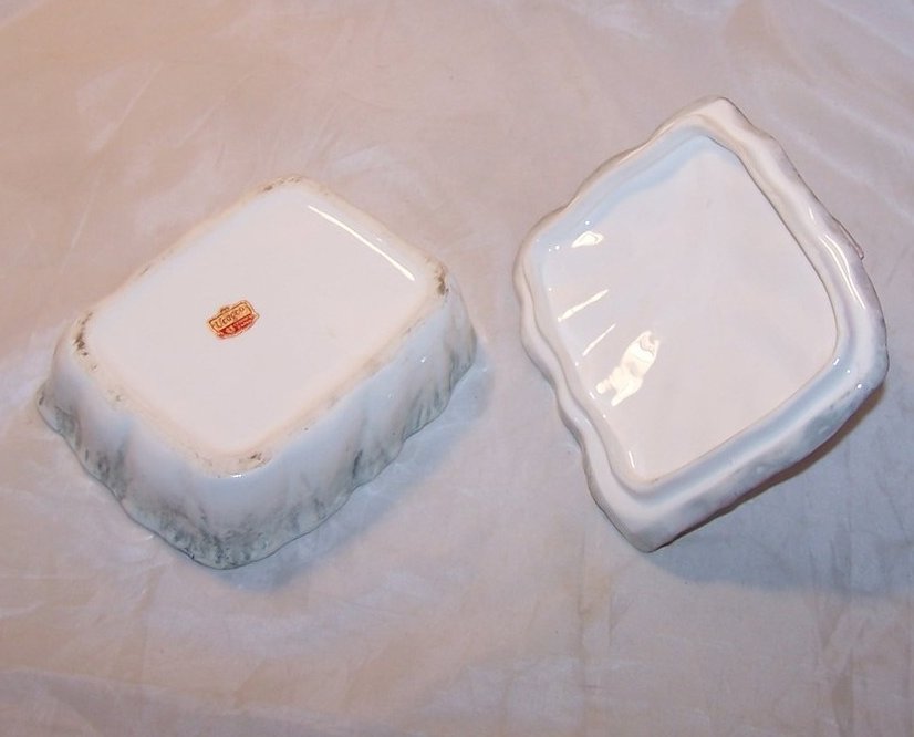 Image 4 of Ucagco Ceramic Leaf and Berry Trinket Box, Japan Japanese