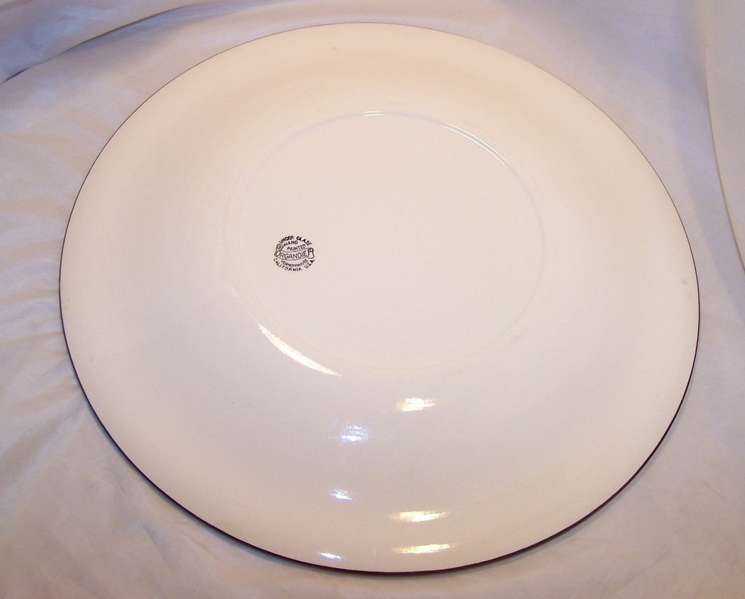 Image 3 of Organdie Platter Chop Plate, Vernonware Metlox, California