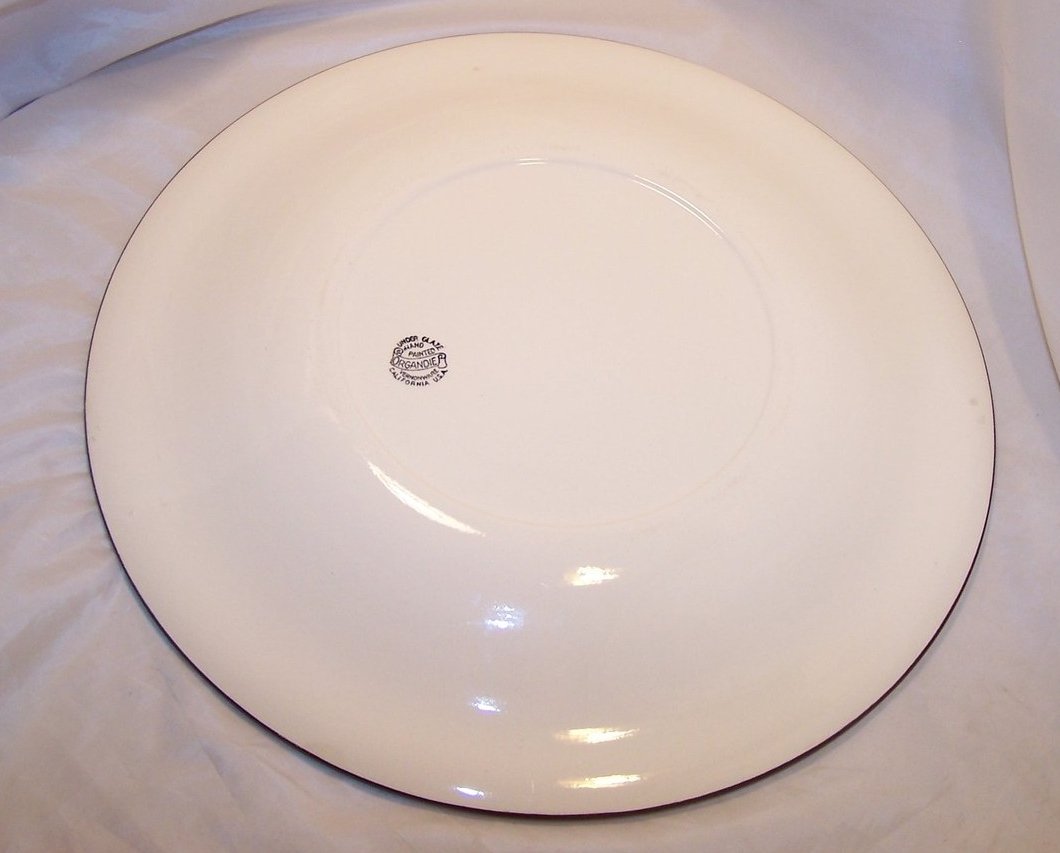Image 3 of Organdie Platter Chop Plate, Vernonware Metlox, California