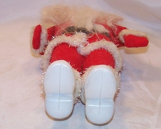 Image 5 of Santa Claus Doll, Figure w Long Beard, White Boots, Vintage