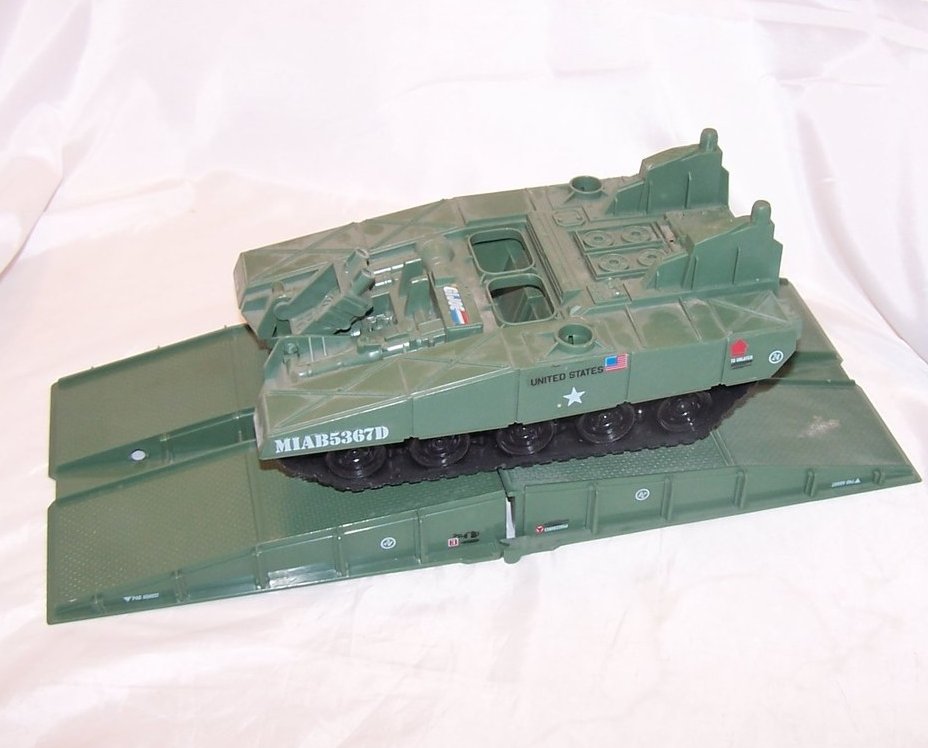 Image 1 of GI Joe Bridge Layer, Toss n Cross Vehicle w Box, Hasbro 1984