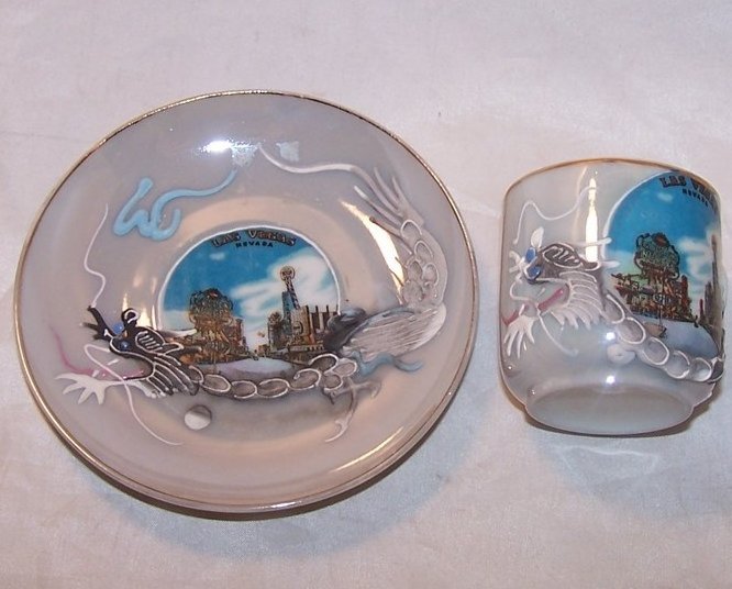 Image 1 of Dragonware Teacup, Tea Cup and Saucer, Las Vegas Souvenir