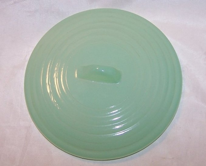 Vintage Green Glass Lid 