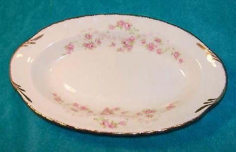 Pope Gosser Underplate, Relish Dish, Florence, Rose Garland