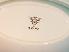 Image 2 of Pope Gosser Oval Vegetable Veggie Bowl Florence Rose Garland