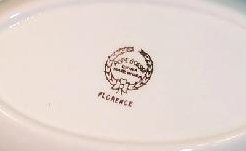 Image 4 of Pope Gosser Oval Vegetable Veggie Bowl Florence Rose Garland