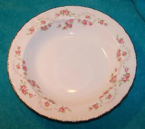 Image 0 of Pope Gosser Round Vegetable Bowl Dish Florence Rose Garland