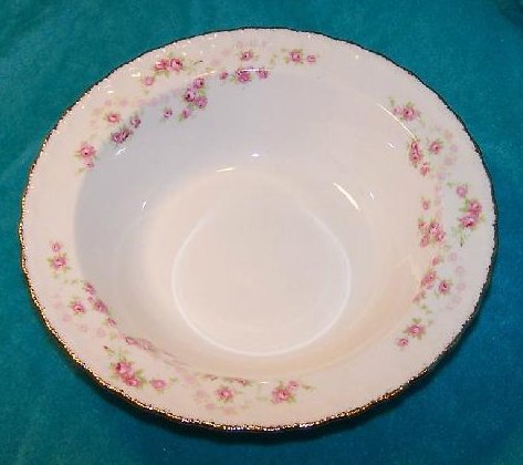 Image 1 of Pope Gosser Round Vegetable Bowl Dish Florence Rose Garland