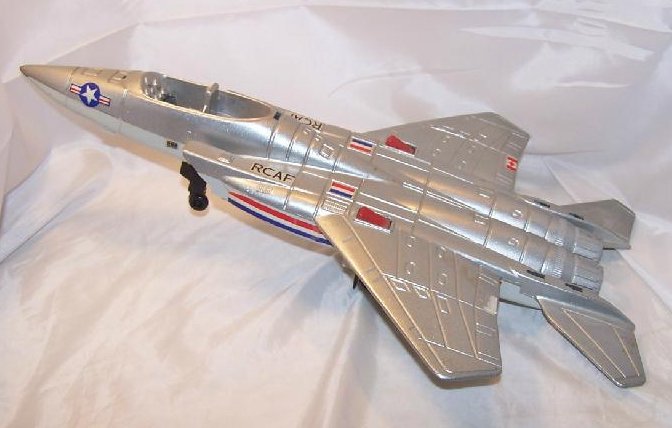 Image 0 of Ertl RCAF Airplane Large Silver Diecast Metal Toy Plane, USA