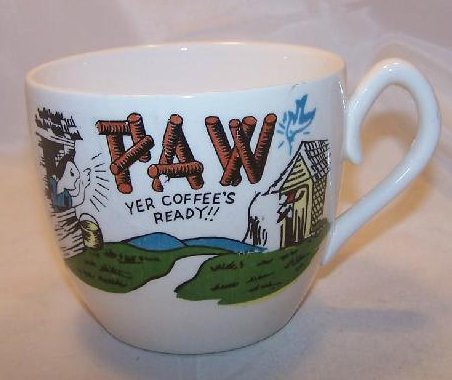 Paw Hillbilly Coffee Cup, Mug w Bluebird