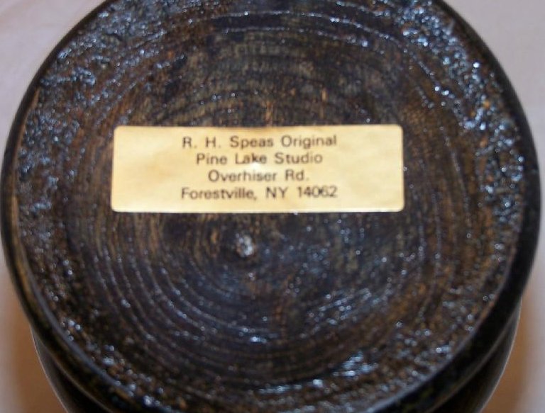 Image 1 of Wooden Wood Vase, RH Speas Original Classic Elegant, USA