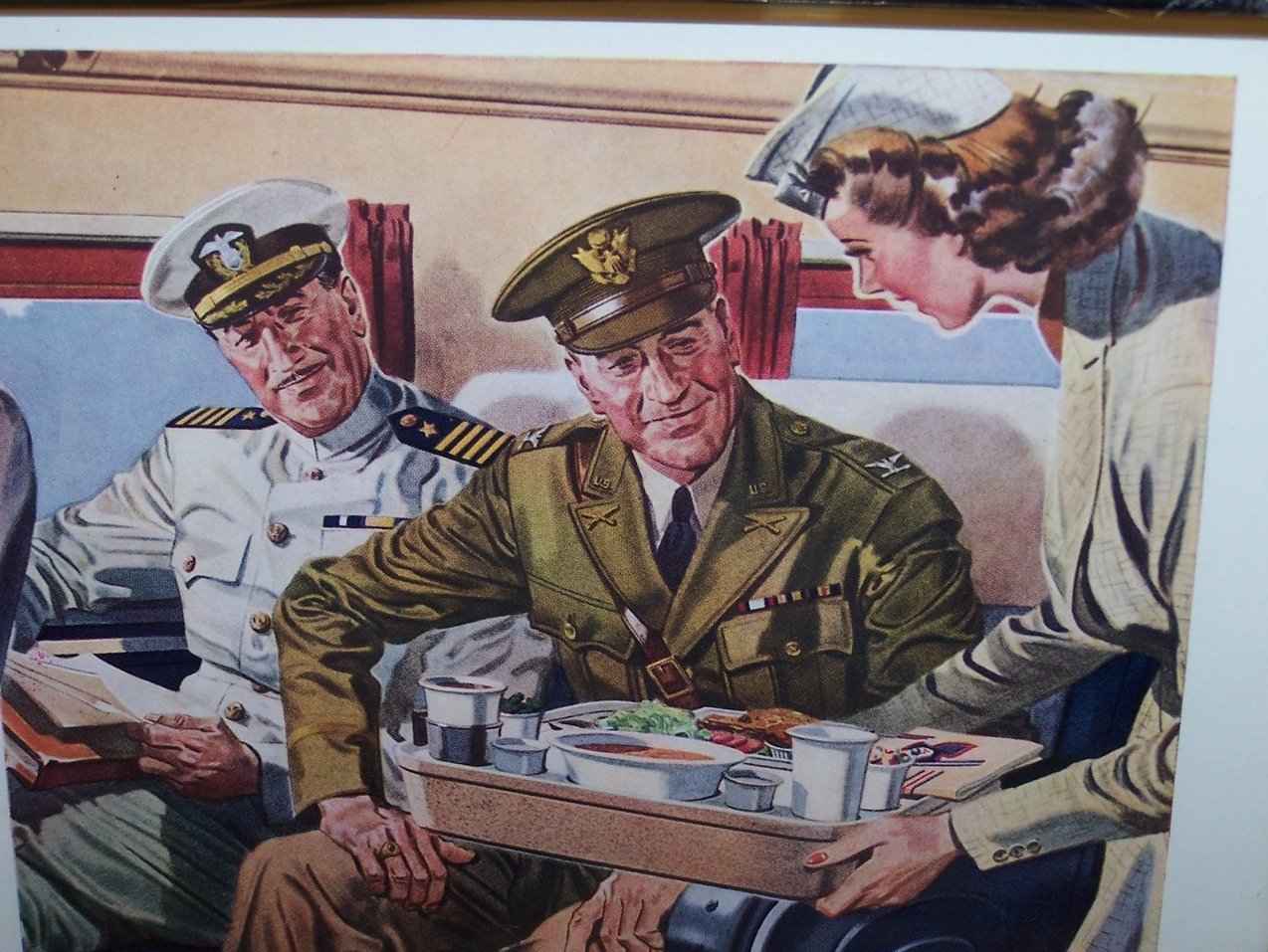 Image 1 of American Airlines, Military Vintage Print Ad Authentic