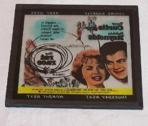 Image 1 of The Rat Race Movie Ad Glass Slide, Curtis, Reynolds, 1960