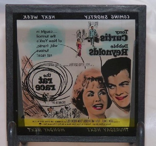 Image 3 of The Rat Race Movie Ad Glass Slide, Curtis, Reynolds, 1960