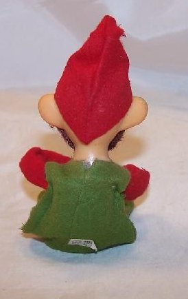 Image 2 of Elf for Your Shelf, Green w Red Trim and Beard, Japan