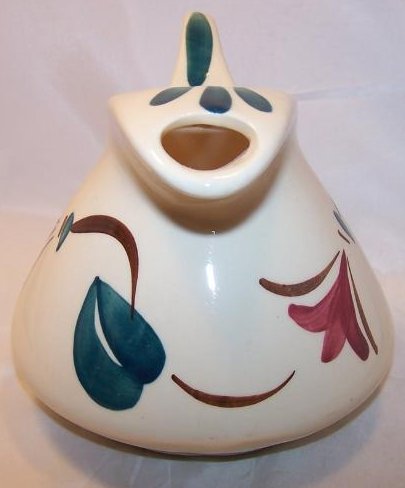 Image 1 of Purinton Pottery Dutch Jug Ivy Red Blossom Dutch Pitcher