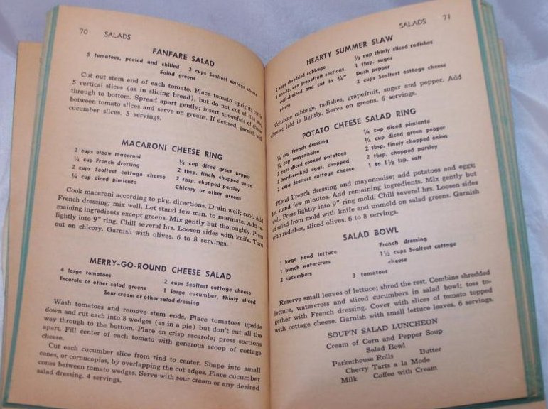 Image 2 of Cookbook Recipes from the Sealtest Kitchens, First Ed 1954