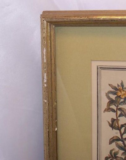 Image 1 of     December Bouquet, Furber, Victorian Repro Lithograph, Framed