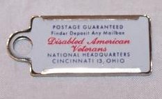 Image 1 of License Plate Keychain Tag, 1958, AB 5285