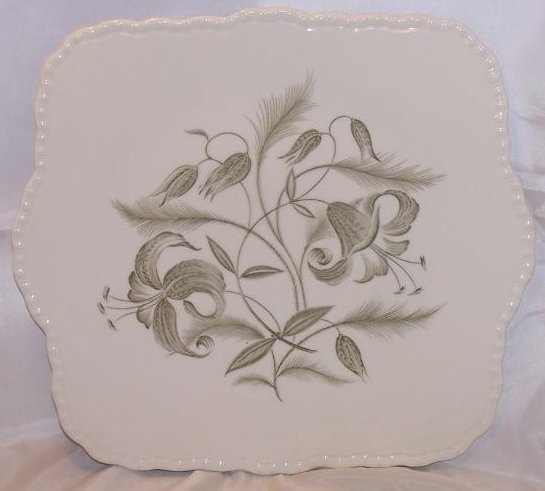 Grindley Florentine Lily, Handled Cake Plate, England