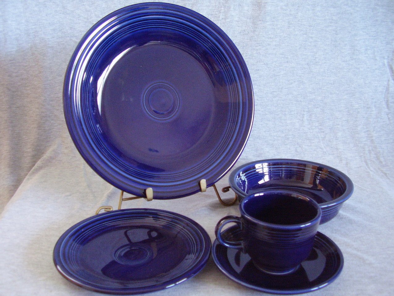Fiestaware Cobalt 5pc Placesetting Contemporary