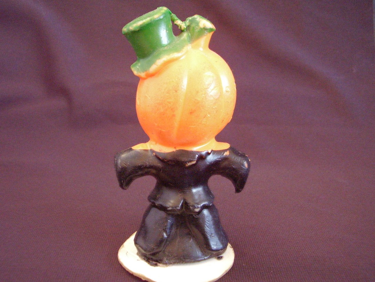 Gurley Jack O' Lantern Pumpkin Man Halloween Candle Vintage