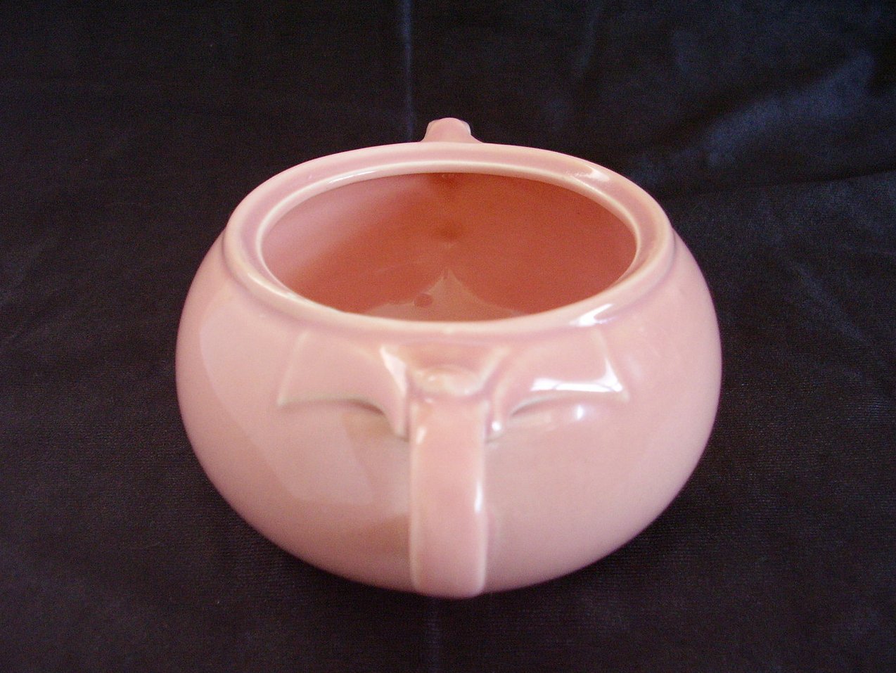 '.Lu Ray Pastel Pink Sugar Bowl .'