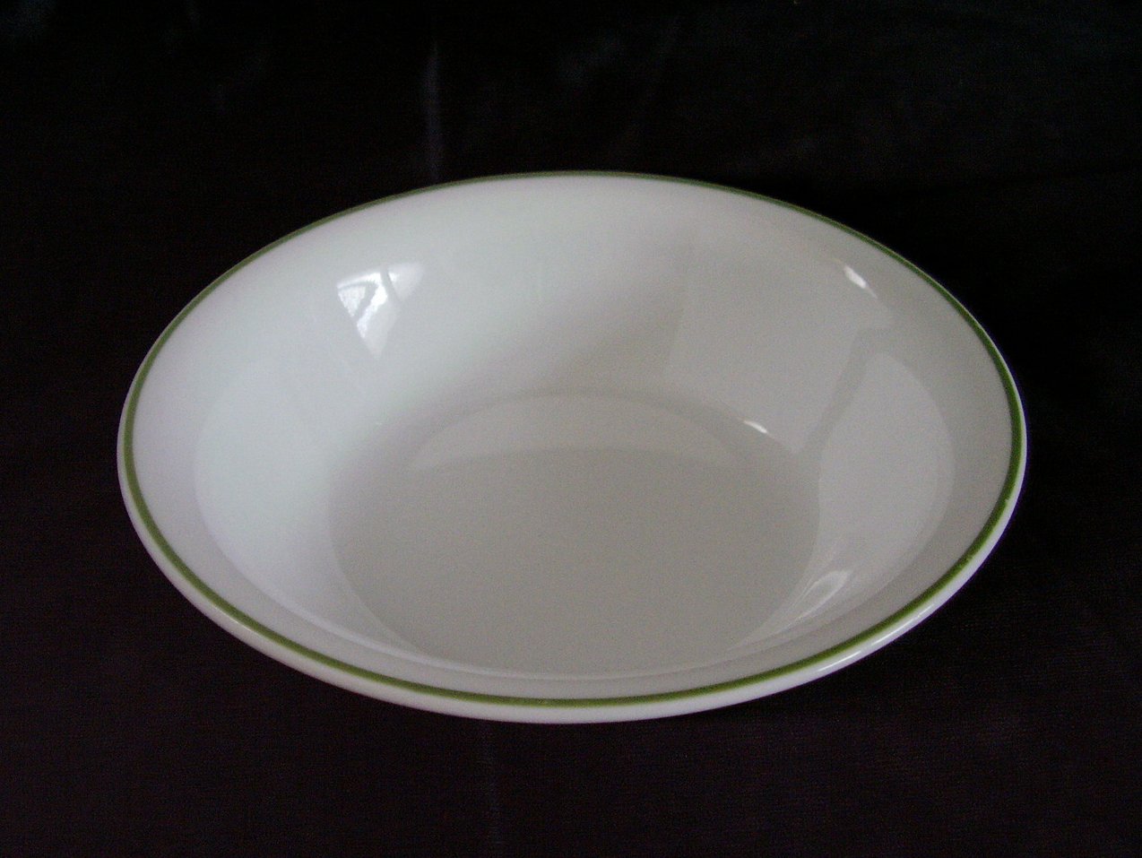 Corelle White Green Band Soup Cereal Bowl