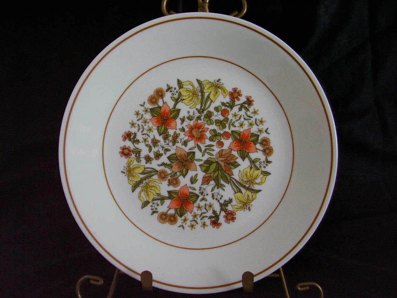 Corelle Indian Summer Lunch Plates Autumn Brown