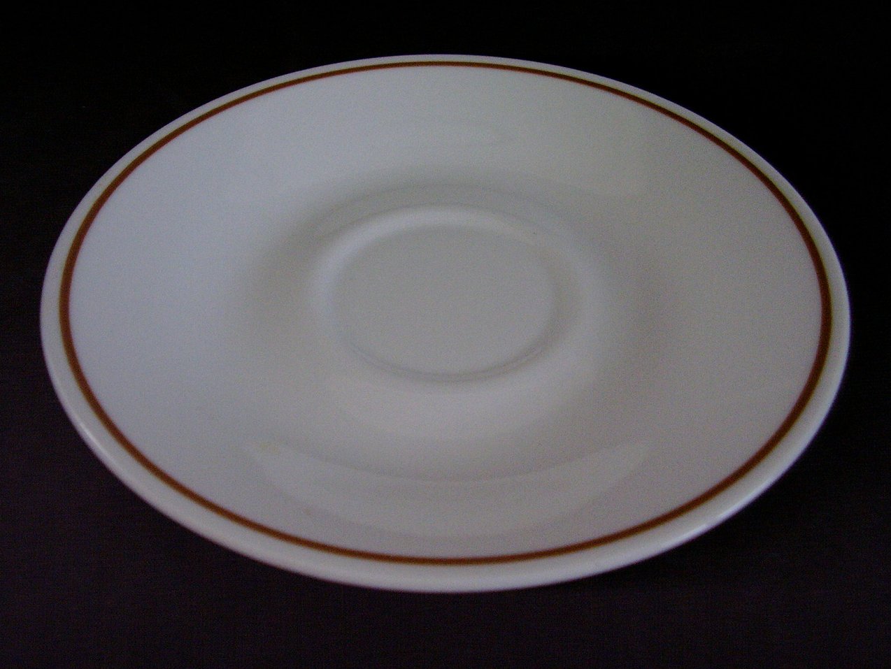 Corelle Indian Summer Saucers White Brown Band