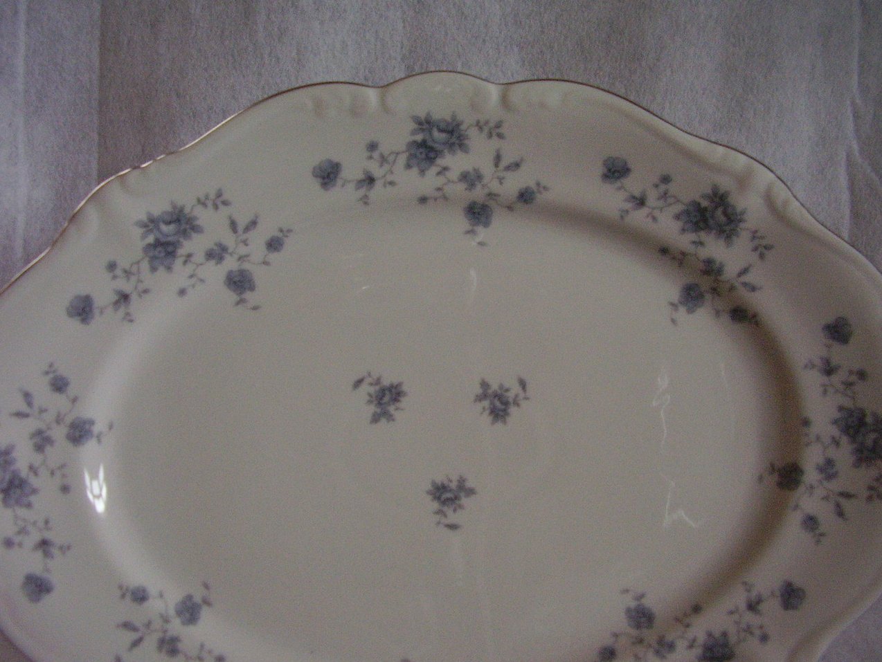 Haviland Blue Garland Platter
