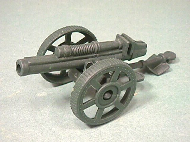 Green Plastic Light Cannon Artillery Piece