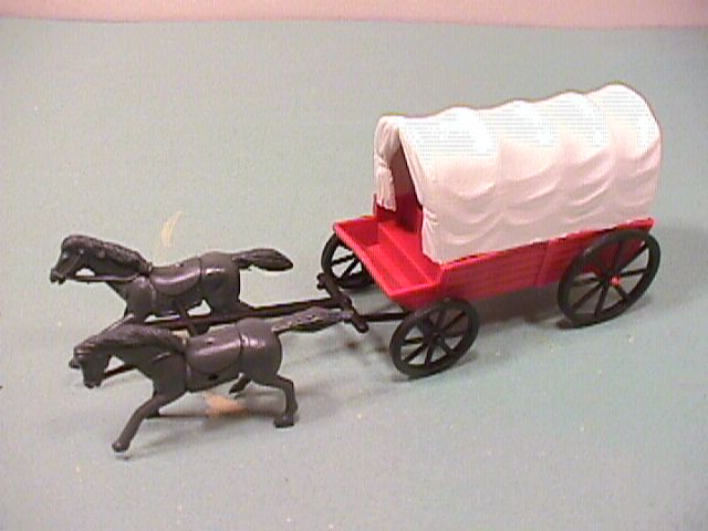Red Western Plastic Wagon