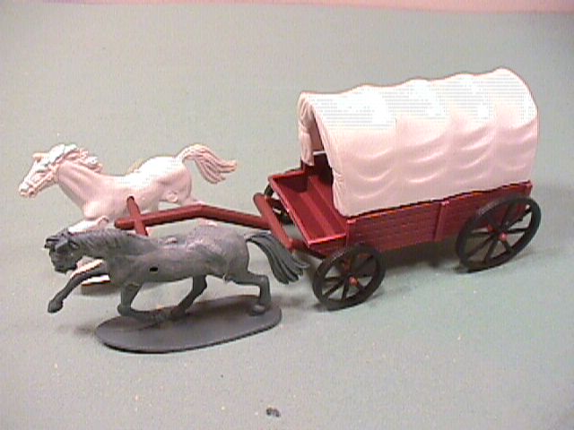 Brown Western Plastic Covered Wagon #2