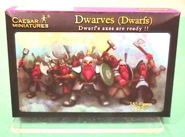 Caesar Miniatures 1/72nd Scale Fantasy Dwarves Plastic figures Set