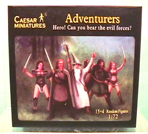 Caesar Miniatures 1/72nd Scale Fantasy Adventurers Plastic Figures Set