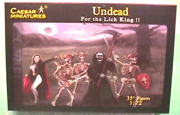 Caesar Miniatures 1/72nd Scale Fantasy Undead Plastic Figures Set