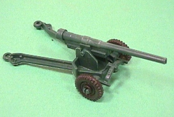 Plastic Army Artillery Cannon open carriage