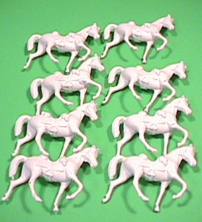 BMC Plastic 8 Piece White Horses Set