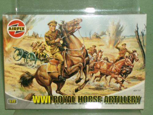 Airfix 1/72nd Scale WWI Royal Horse Artillery Plastic Soldiers Set