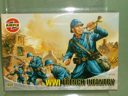 Airfix 1/72nd Scale WWI French Infantry Plastic Soldiers Set