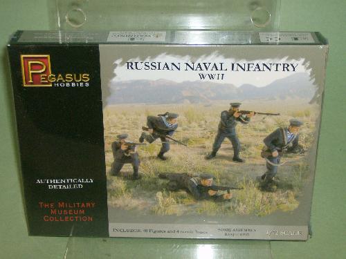 Pegasus 1/72nd WWII Russian Naval Infantry Plastic Soldiers Set