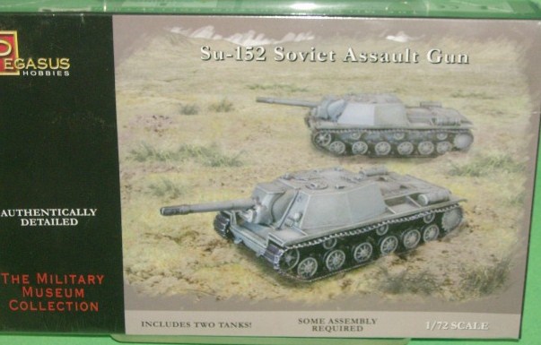 Pegasus 1/72nd Scale WWII Russian SU-152 Assault Gun Model Kit