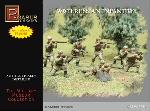 Pegasus 1/72nd Scale WWII Russian BA-6 Armored Car Model Kit