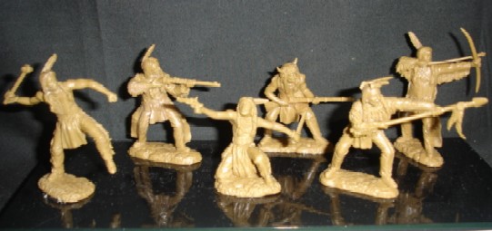 TSSD Western Plains Mounted Warriors Plastic Figures Set 16