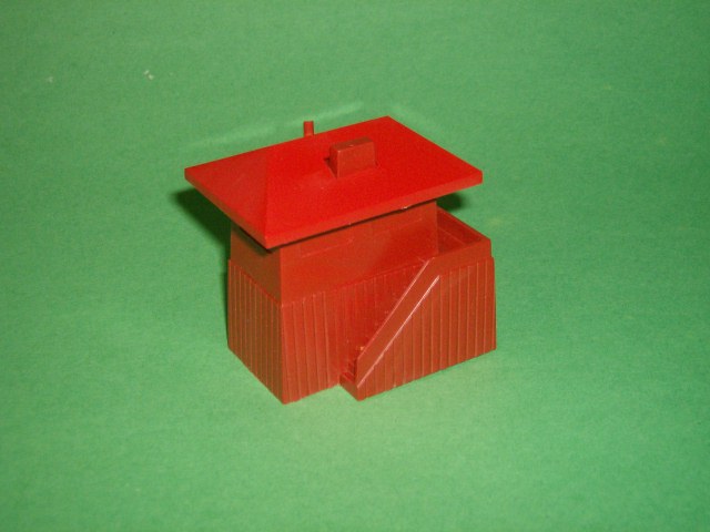 Station Tower HO Scale Red Plastic Building