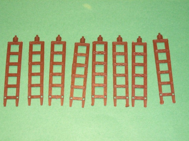 MPC Recast 8 Brown Plastic Seige Ladders