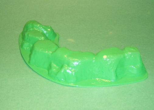 MPC Vacuform Plastic Green Rock Formation